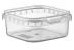BAKJE VIERKANT PP SPUITGIET 79x79 mm  125 cc   TRANSPARANT