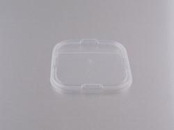 DEKSEL  VLAK SCHARNIER PP 79x79 mm  TRANSPARANT  reusable