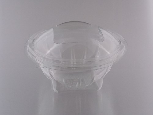 SALADE BOWL MET DEKSEL RPET Ø 172x94 mm 750 cc transparant SEKIPACK