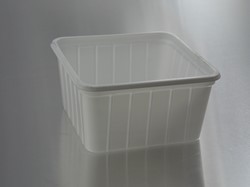 BAK PS 115x115 mm vierkant 500 cc WIT reusable SERIE 270
