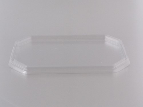 DEKSELS 8-HOEK TRANSPARANT groot pvc  SERIE 187/D