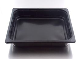 1/4 GASTROBAK PP 260x160x35 mm 1000 ml ZWART THERMO