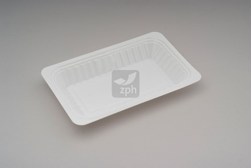 SNACKBAKJE PS WIT V-2  19  x11.5 cm   large   incl SUP- en afvalbeheers bijdrage 