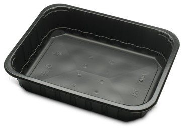 1/2 GASTRO BAK PP ZWART 313x245x65 mm 3500 ml thermoform