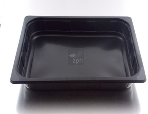 1/2 GASTROBAK 325x265x80 mm ZWART  5300 cc THERMO