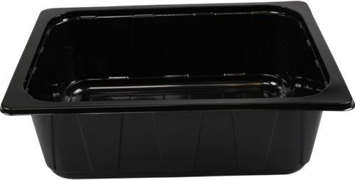 1/2 GASTROBAK 325x265x100 mm ZWART  THERMO
