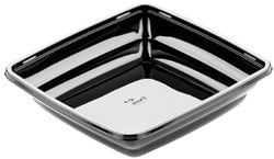 SALADE SCHAAL APET 197x197x44 mm 1000 ml  ZWART SERIE GOURMET COLD