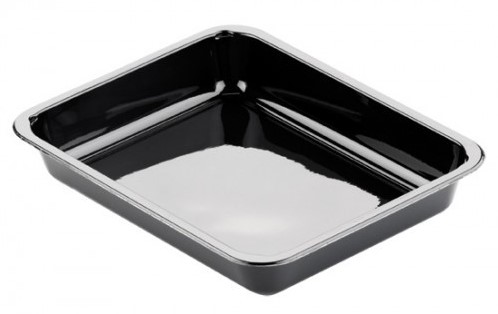 MENUBAK CPET TRAY 225x175x34 mm 960 ml ZWART ( 115495)
