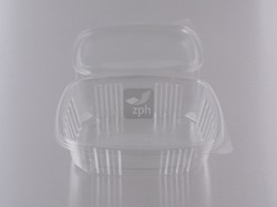 BAKJE MV2 250cc noten & saladebakje APET 141x124x37 mm  TRANSPARANT