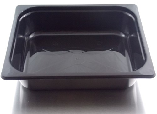 1/2 GASTRO PP 325x265x100 mm 6000 ml ZWART SPUITGIET