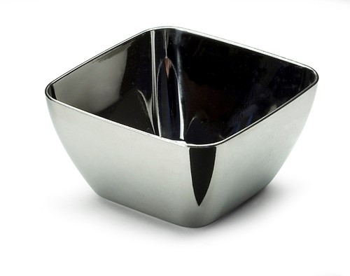 AMUSE MINI TASTING BOWL SQUARE ZILVER 5.7x5.7x3 cm.