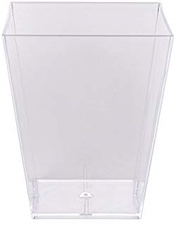 AMUSE TASTING GLASS PLA vierkant square 60 ml  5x5x4.5 cm 
