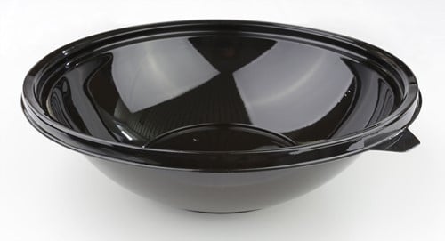 SALADE BOWL ROND Ø 26 cm hoogte 8 cm 2000 ml  ZWART BOW93064