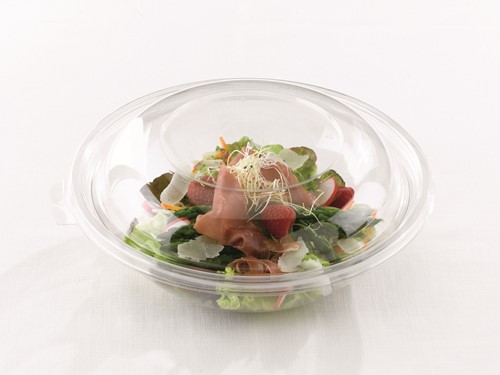 SALADE DEKSEL DOME HOOG TRANSPARANT BOWL ROND Ø 26 cm DOM52080-50