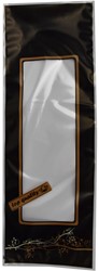 VACUUMZAK 24x68 cm 130 mµ ZALM Pearl zwart bedrukking