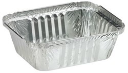 ALUMINIUM BAKJE 129x103x41 mm 450 ml