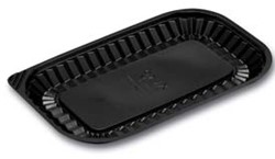 SCHAALTJE PS 228x140x17 mm 250 ml ZWART SERIE VistoP   carpaccio 6296010700
