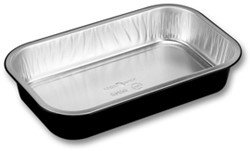 ALUMINIUM BAK 265x162x 47 mm 1442 ml ZWART smooothwall Ready2Cook