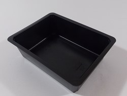 1/8 GASTRONORM BAK 164x123x46 mm  ZWART SPUITGIET PP