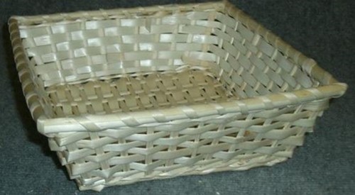 BAMBOE MAND VIERKANT 24x24x8 cm  vb2604