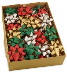 Papier starbows kerst mix 75 mm doos a 40 stuks   FSC Mix 100%   