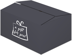 GESCHENKDOOS GIFT FOR YOU ZWART  450x350x230 mm D230