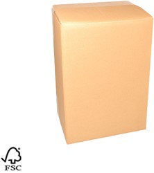 6 fles verzenddoos met overslaande kleppen Excl. interieur 27x18x36 cm