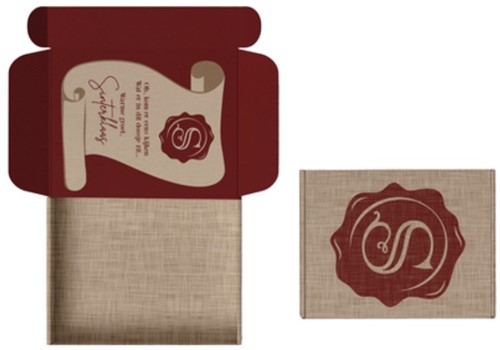 Brievenbus doos Sinterklaas 220x155x28 mm A5