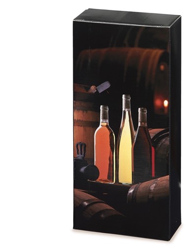 2 FLES WIJNDOOS staand WEINKELLER 330x165x80 mm