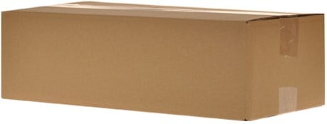 VERZENDDOOS VOOR 2 FLES WIJNKIST  380x213x115 mm  BRUIN   