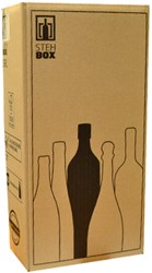 2 fles verzenddoos staand  Exclusief interieur 196x112x380 mm  FSC Mix Credit