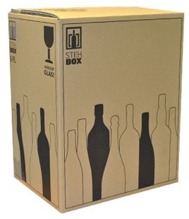 6-FLES VERZENDDOOS 314x233x380 mm,  exclusief bescherm interieur Stehbox