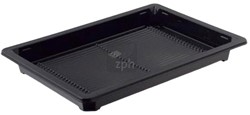 SATE SUSHI TRAY ZWART 185x129x20 mm DELI 