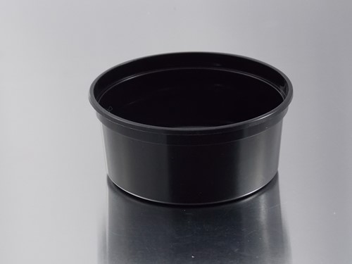 BAKJE PP ROND SPUITGIET rond Ø 115x50 mm 350 cc ZWART reusable