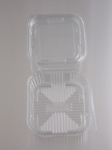 KLAP BAK PET 115x110x35 mm 375 cc TRANSP. V00494