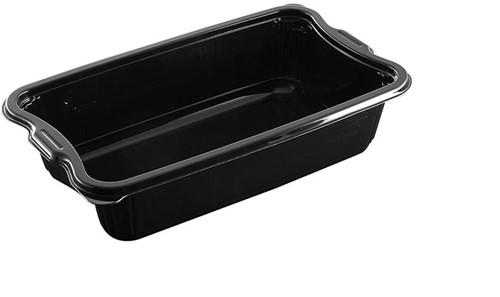 C-PET MENUBAK 1 VAKS ZWART 265x162x62 mm (C3265-1B) reusable
