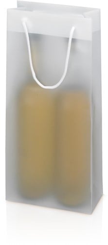 DRAAGTAS 170x85x360 mm +koord semi transparant 2-fles model