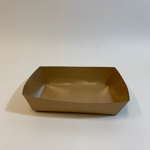Snackbakje Eco kraft bruin Foodtray 170x110x50 mm A50 (vervanging voor 46627D)