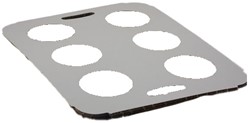 Draag tray karton met 6 gaten 6 cm  voor koffie, bierd - en drinknkbekers  DOOS a 50 stuks   FSC Mix 70% 