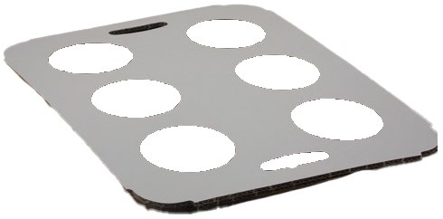 DRAAGTRAY KOFFIE BIER BEKERS KARTON 6-GAATS   DOOS a 150 stuks