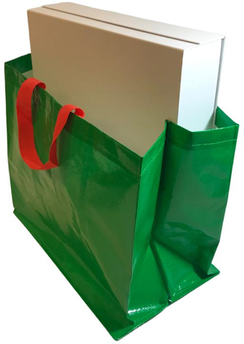 SHOPPER PP WOVEN EFFEN GROEN 40x24x35 cm 120 grams-3