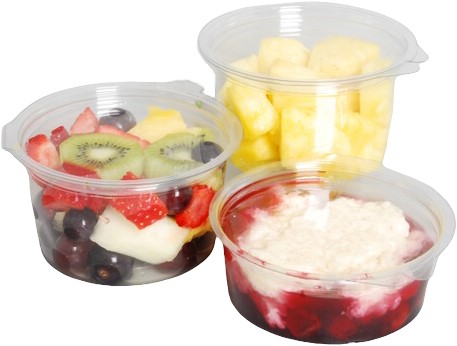 SALADEBAKJE SERIE OLI ROND 120x47mm 250 ml PET TRANSP.