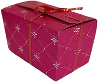 BONBON DOOSJE 250 gram METALLIC ROSE/zilver-2