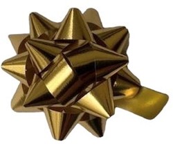 STARBOWS 75 mm  metallic goud ds á 150 stuks