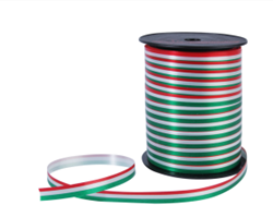 KRUL LINT 10 mm 200 meter TRICOLORE ITALIAN rood wit groen