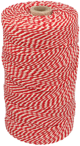 KATOENKOORD NR.16 / 32  ROOD/WIT  ca. 320 mtr