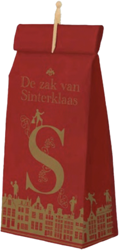 Sinterklaas paperbag met knijper 200x100x470 mm *SPECIAL*