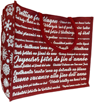 KERSTTAS SHOPPER Jute draagtas 46x23x40 cm  Prettige feestdagen -2
