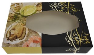 CATERINGDOOS met venster 550x375x80 mm parelmoer FSC Mix Credit